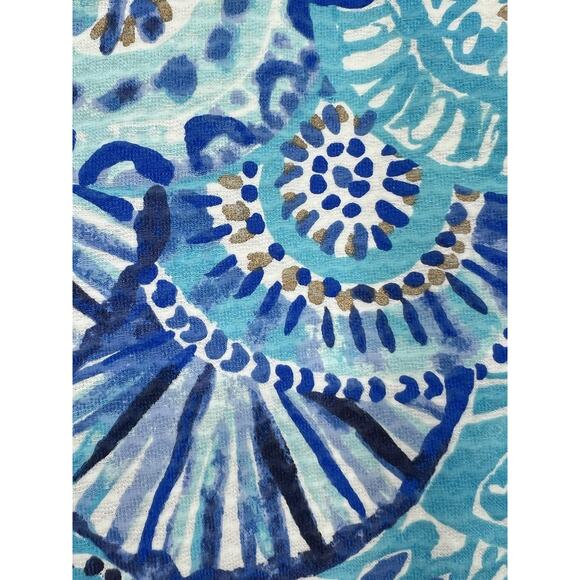 Lilly Pulitzer Adie Shorts Half Shell turquoise blue sea shells summer preppy 8 - Picture 3 of 10
